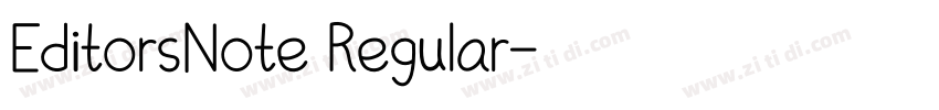 EditorsNote Regular字体转换